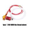 KIT montado Hotend 24V  com tubo PTFE bowden Quick Push-In - AIMSOAR