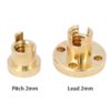 Porca T8 Anti-Backlash para Varões Trapezoidal T8 8mm Lead Passo 2mm (Lead Screw Flexible)  - AIMSOAR