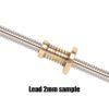 Porca T8 Anti-Backlash para Varões Trapezoidal T8 8mm Lead Passo 2mm (Lead Screw Flexible)  - AIMSOAR