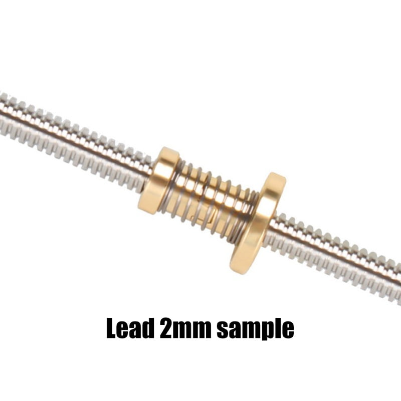 Porca T8 Anti-Backlash para Varões Trapezoidal T8 8mm Lead Passo 2mm (Lead Screw Flexible)  - AIMSOAR - Image 5