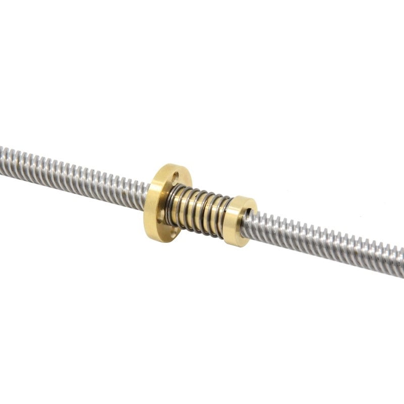 Porca T8 Anti-Backlash para Varões Trapezoidal T8 8mm Lead Passo 8mm (Lead Screw Flexible)  - AIMSOAR