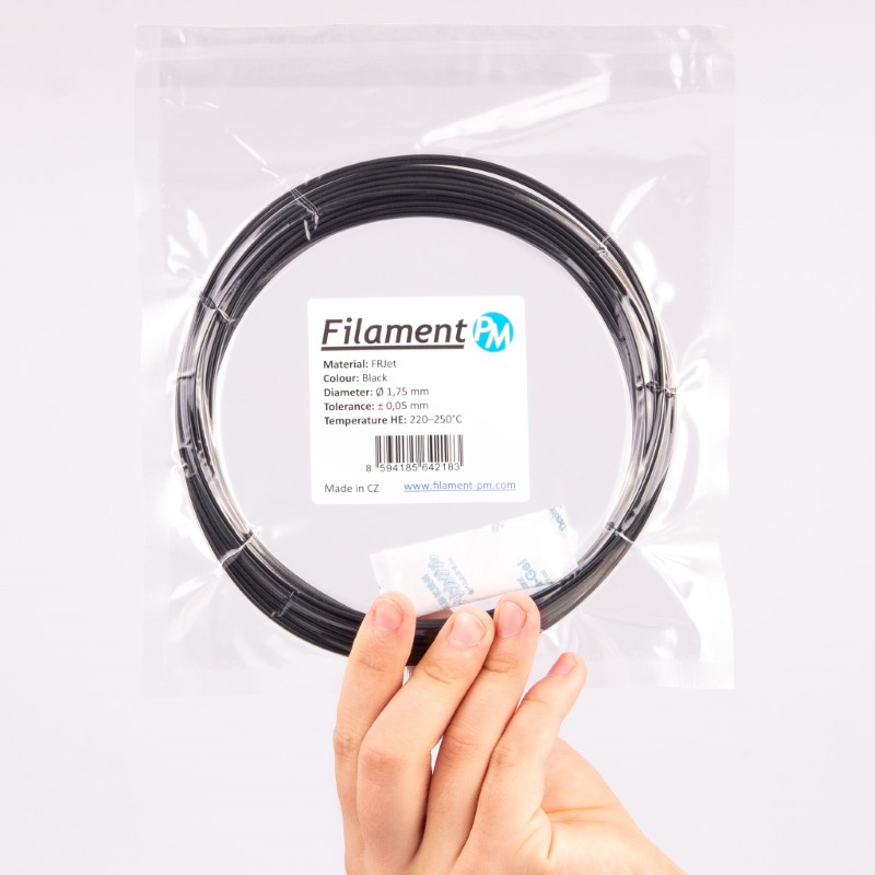 PETG 10m (Amostra) FRJet self-extinguishing Black ( Retardador de Fogo ) - Filament PM