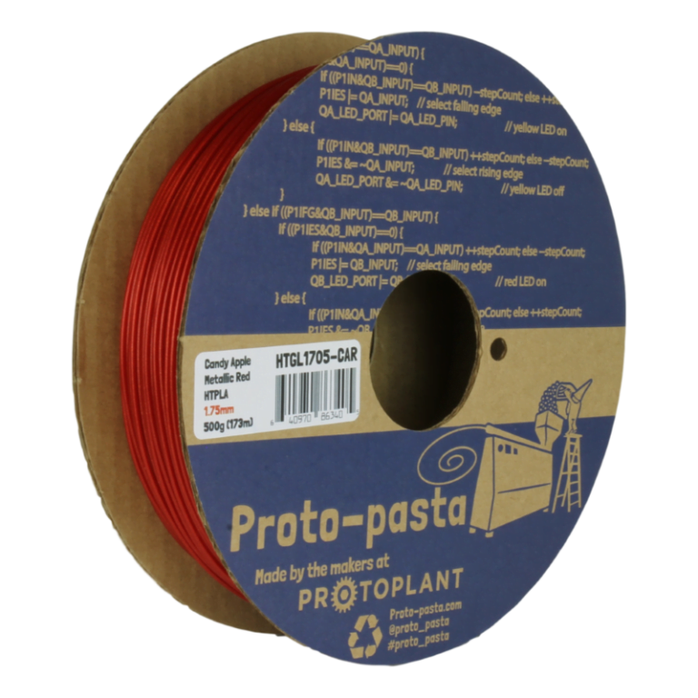 HTPLA Candy Apple Metallic Red ( Community Inspired ) 50g ( Amostra ) - ProtoPasta - Image 3