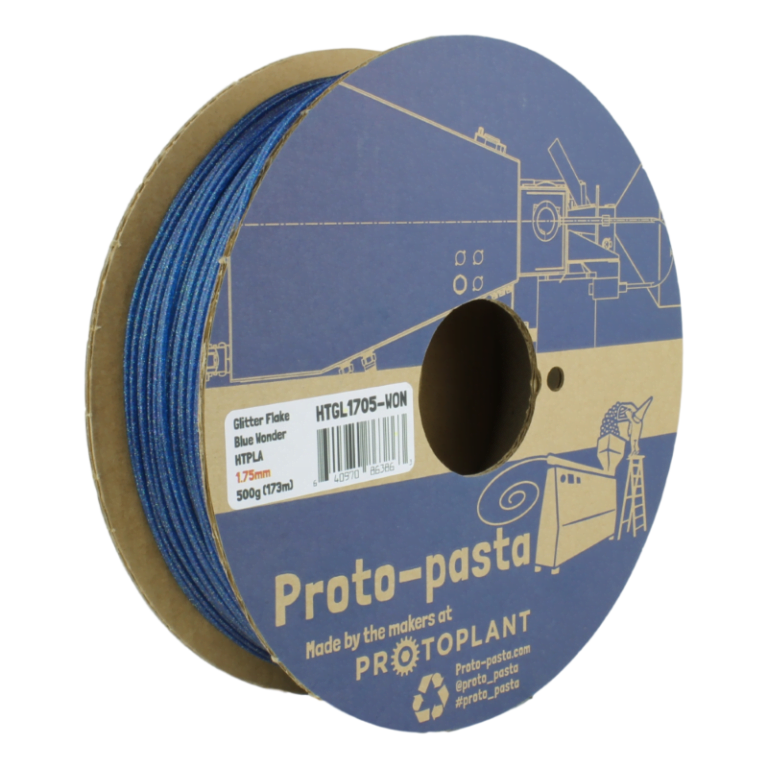 HTPLA Wonder Blue with Multi-color Glitter ( Community Inspired )  500g - ProtoPasta - Image 3