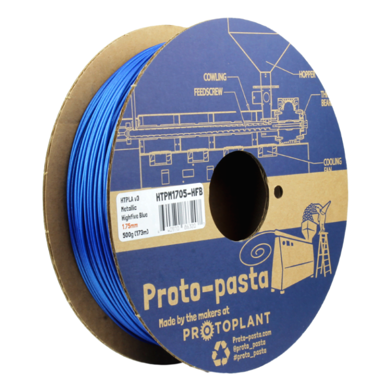 HTPLA Joel's Highfive Metallic Blue ( Community Inspired ) 50g ( Amostra ) - ProtoPasta - Image 3