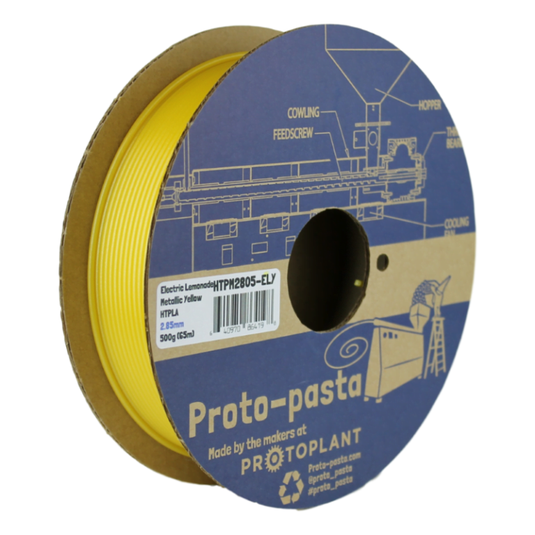 HTPLA Artobot "Electric Lemonade" Metallic Yellow ( Community Inspired ) 50g ( Amostra ) - ProtoPasta - Image 3