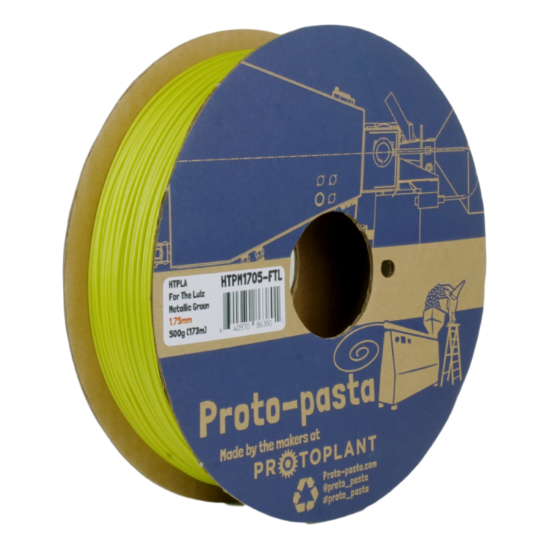 HTPLA For the Lulz Metallic Green ( Community Inspired ) 500g - ProtoPasta - Image 3