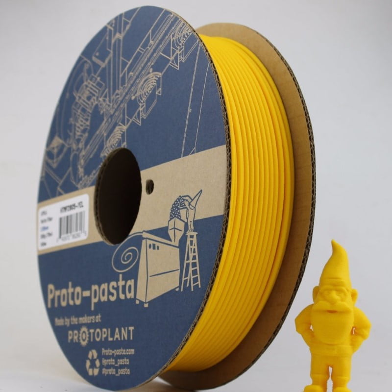 HTPLA Yellow ( Matte Fiber ) 50g ( Amostra ) - ProtoPasta - Image 3