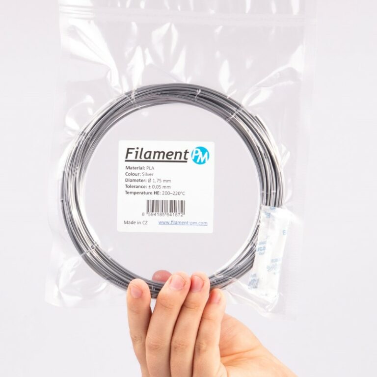 PLA 10m (Amostra) Silver - Filament PM