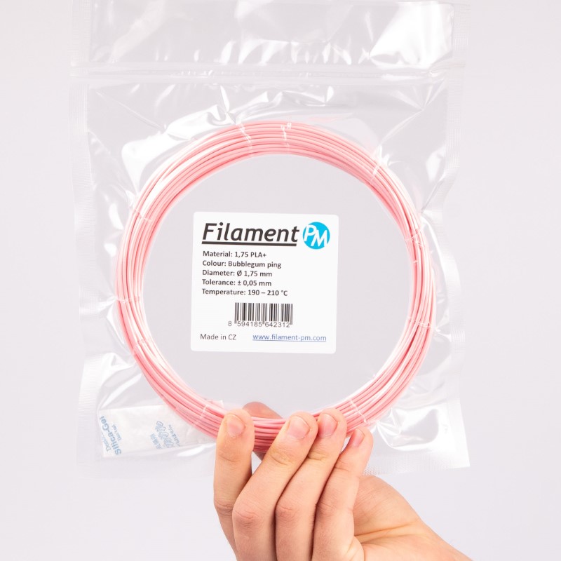 PLA+ PASTEL EDITION 10m (Amostra) Bubblegum Pink - Filament PM