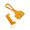 Espátula Raspador de Plástico com lâmina de metal (Razor Scraper) Amarelo - OEM