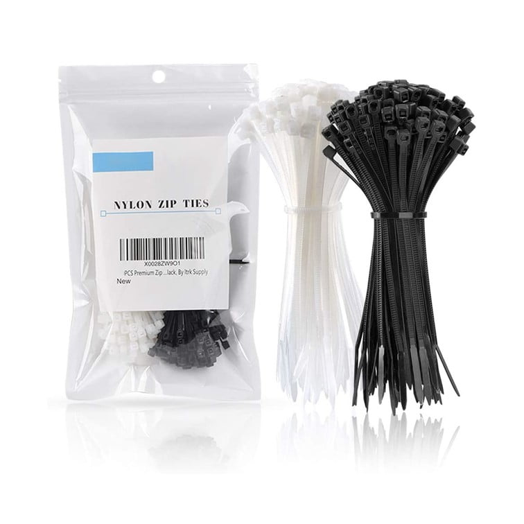 Abraçadeiras de Fivela de fixação Nylon 100 x 2,5mm Preto (100pcs fivelas) - OEM