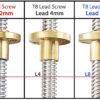 Porca T8 Anti-Backlash para Varões Trapezoidal T8 8mm Lead Passo 8mm (Lead Screw Flexible)  - AIMSOAR