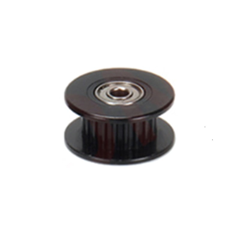 Polia para alinhamento Correia GT2 20 Dentes Rolamento 3mm Furo Alumínio Preto ( GT2 timing belt pulley ) - AIMSOAR
