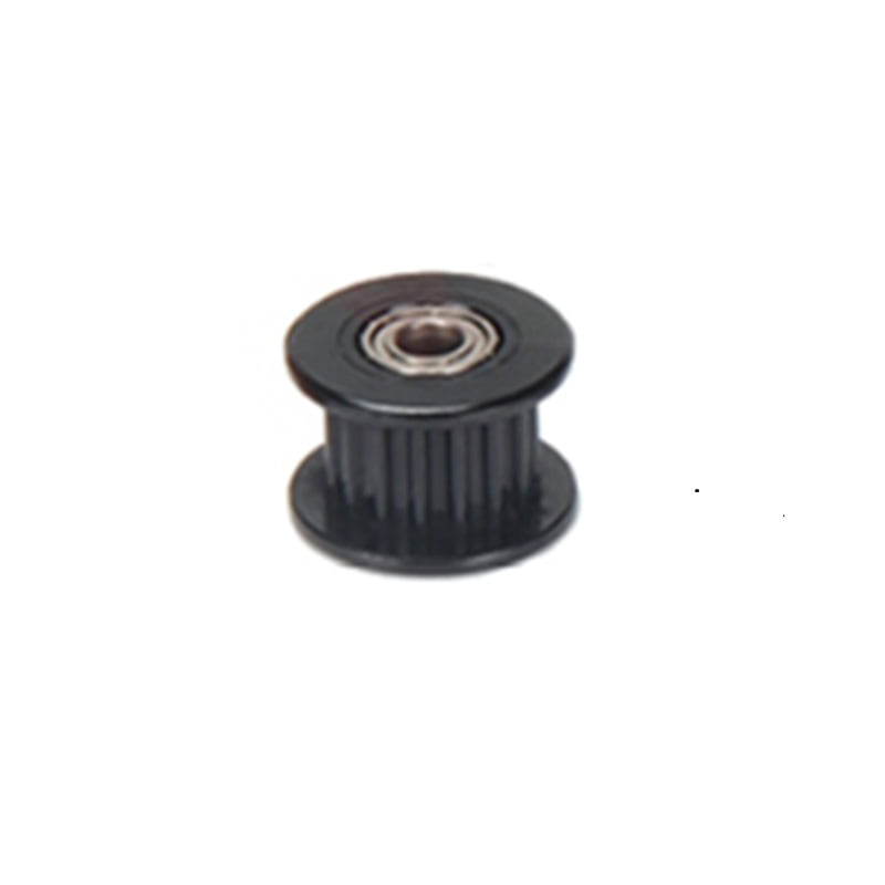 Polia para alinhamento Correia GT2 16 Dentes Rolamento 3mm Furo Alumínio Preto ( GT2 timing belt pulley ) - AIMSOAR