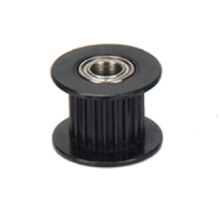 Polia para alinhamento Correia GT2 20 Dentes 10mm Correia Rolamento 5mm Furo Alumínio Preto ( GT2 timing belt pulley ) - AIMSOAR