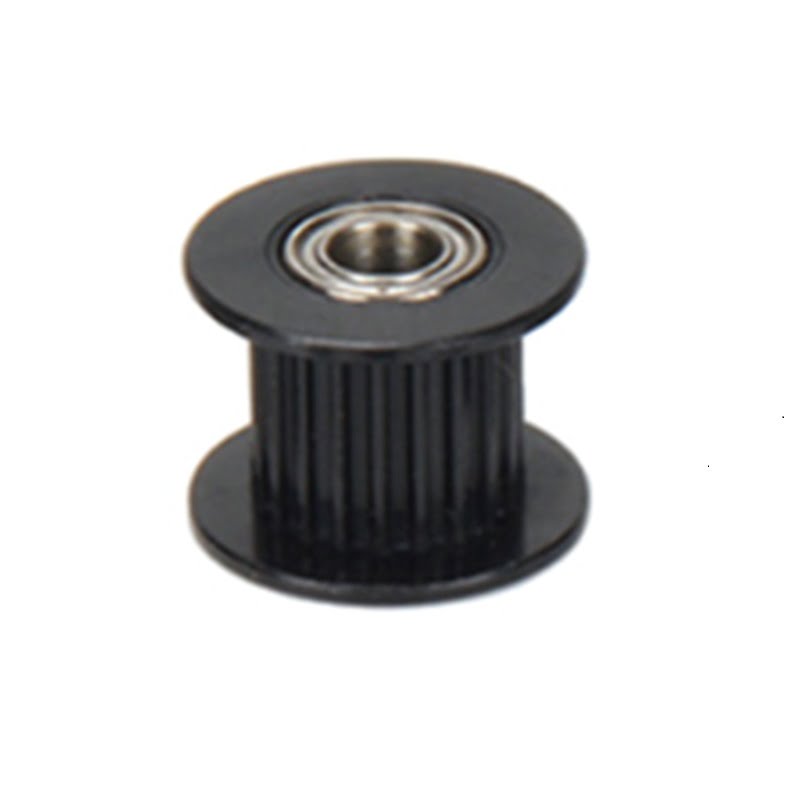 Polia para alinhamento Correia GT2 20 Dentes 10mm Correia Rolamento 5mm Furo Alumínio Preto ( GT2 timing belt pulley ) - AIMSOAR