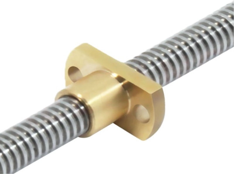 Porca T8 H-TYPE para Varões Trapezoidal T8 pitch 2mm Lead Passo 2mm (Lead Screw)  - AIMSOAR - Image 2