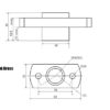Porca T8 H-TYPE para Varões Trapezoidal T8 pitch 2mm Lead Passo 2mm (Lead Screw)  - AIMSOAR