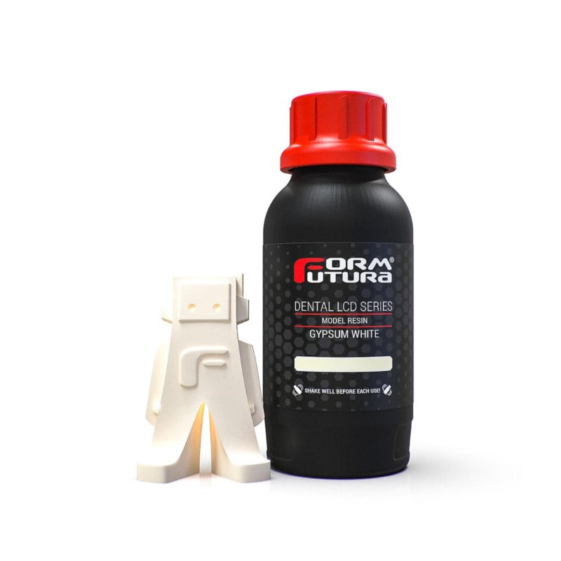 500ml Dental LCD Series Resina Impressão 3D LCD e DLP UV (385 - 420nm) Gypsum White - FORMFUTURA