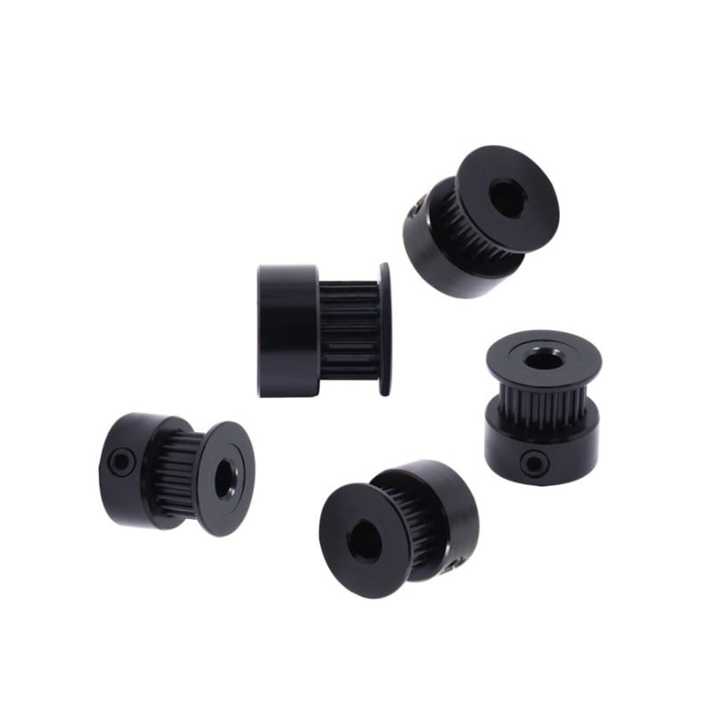 Polia Preta para Correia GT2 20 Dentes 16mm 5mm Furo Alumínio ( GT2 timing belt pulley) - AIMSOAR - Image 2