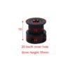 Polia Preta para Correia GT2 20 Dentes 16mm 8mm Furo Alumínio ( GT2 timing belt pulley) - AIMSOAR