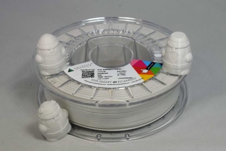 Smartfil PLA ANTIBACTERIAL Snow M 750g (Antibacteriano) Branco Neve - Smart Materials 3D - Image 2