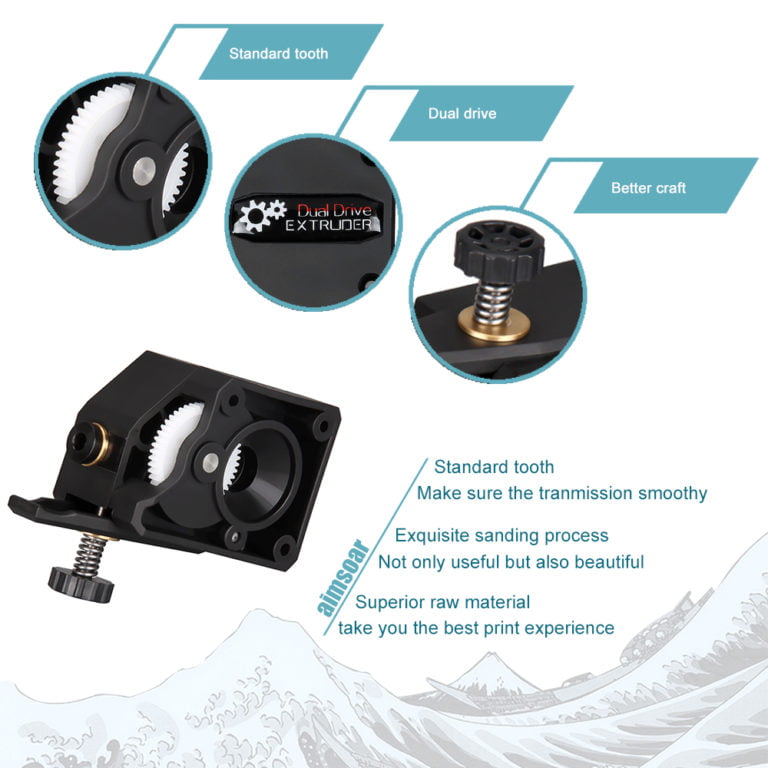 KIT Extrusor Dual Drive Clone Transparente para tubo PTFE ( Extruder ) - AIMSOAR - Image 8