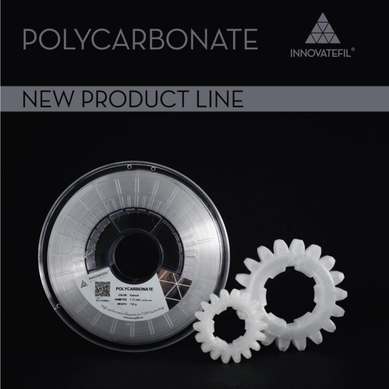 INNOVATEFIL POLYCARBONATE M 750g ( Policarbonato PC ) Natural - Smart Materials 3D - Image 2