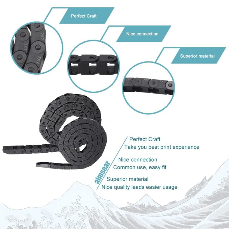 1m Calha Correia lagarta para cabos com abertura 10x10mm ( drag chain ) - AIMSOAR - Image 6