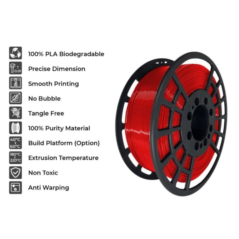 PLA+ 1kg Red - GST3D - Image 2