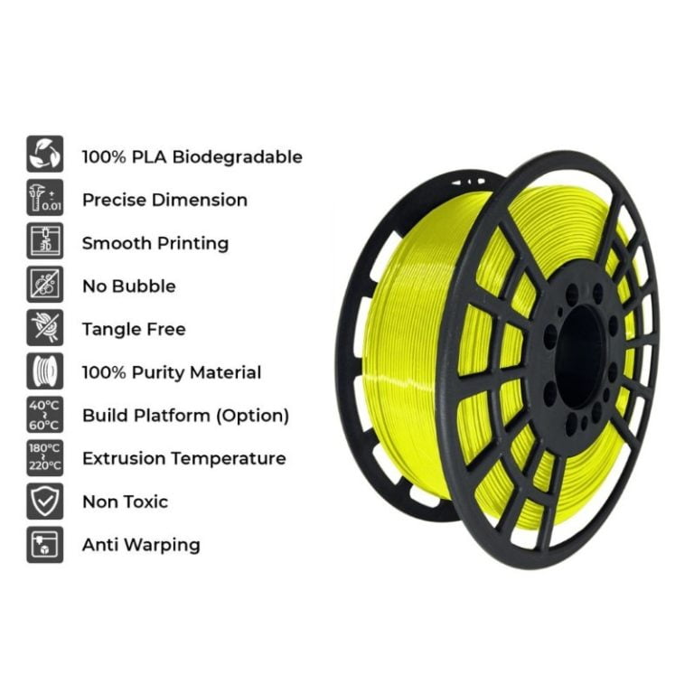 PLA+ 1kg Fluor Yellow - GST3D - Image 2