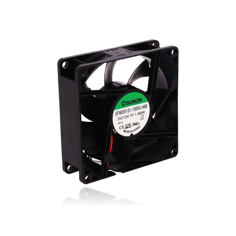 Ventilador Ventoinha FAN 8025 12V 2 fios EF80251S1-1000-A99 ( 80*80*25mm) - SUNON