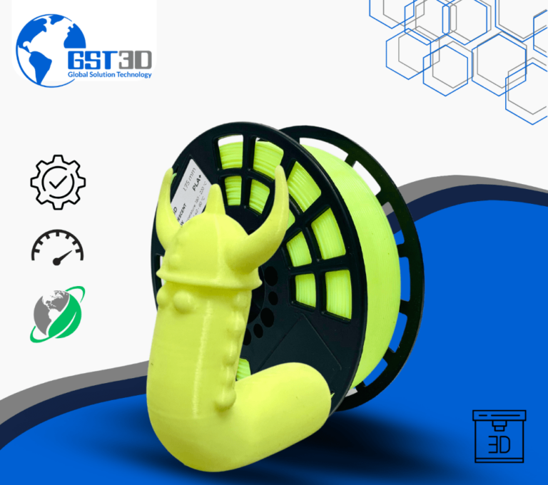PLA gst3d evolt portugal espana filamento impressao 3d fluo yellow