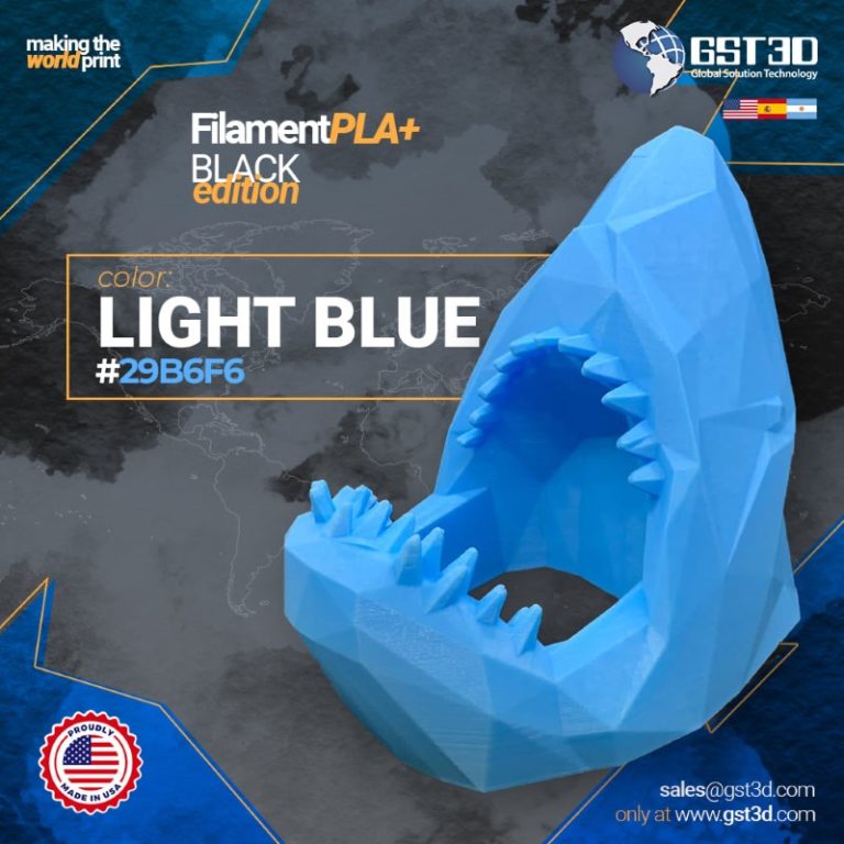 PLA+ 1kg Light Blue - GST3D - Image 6