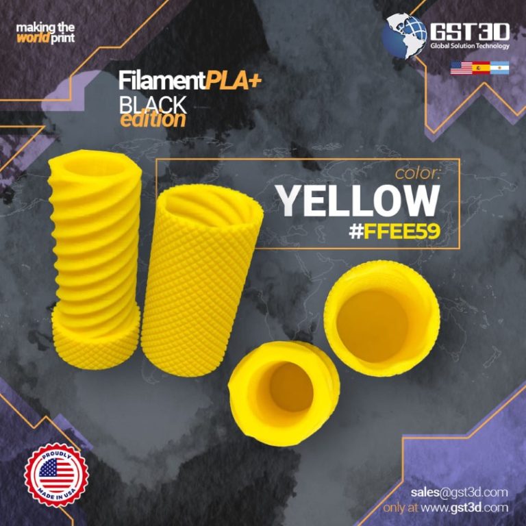 PLA+ 1kg Yellow - GST3D - Image 6