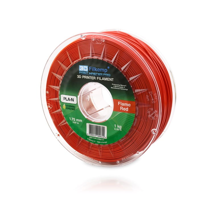 PLA N PLN 1kg Flame Red ( ESPECIAL DE ALTA TEMPERATURA Vermelho ) - Filkemp