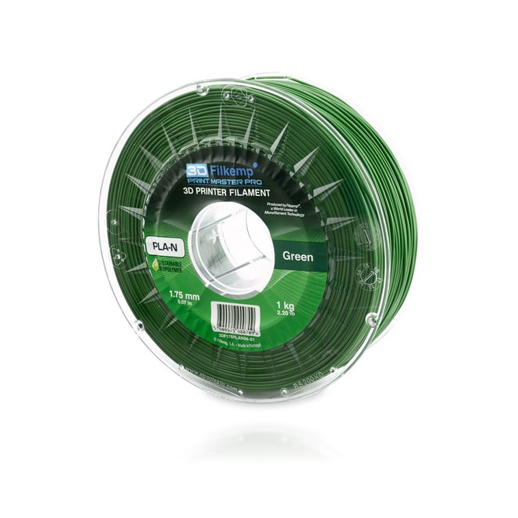 PLA N PLN 1kg Green ( ESPECIAL DE ALTA TEMPERATURA Verde ) - Filkemp