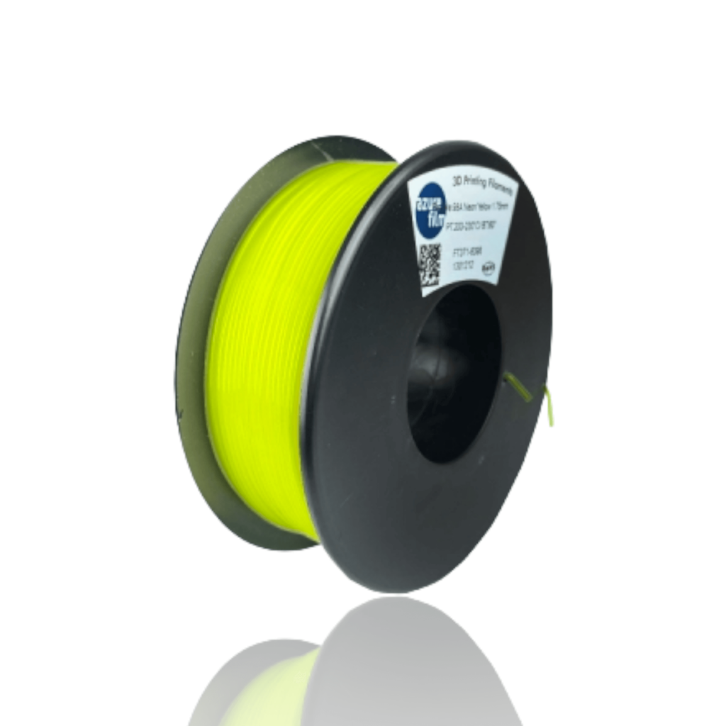 TPU 300g Flexible Filament Hardness 98A Neon Yellow - Azurefilm - Image 2