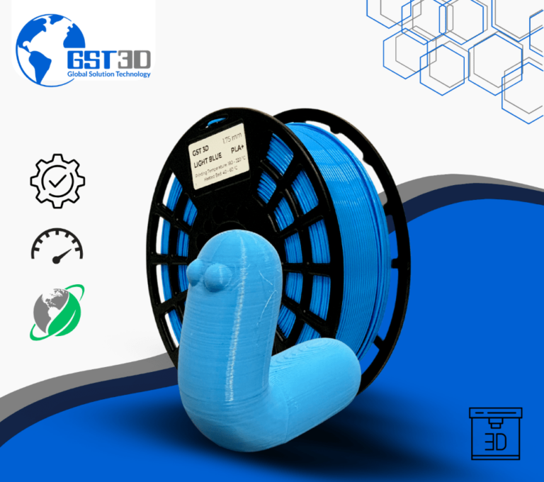 PLA gst3d evolt portugal espana filamento impressao 3d light blue