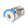 PC4-M10 JP4-01 Conector Pneumático Vazado com Clip para tubo PTFE Quick Push-In  - AIMSOAR