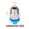 PC4-M10 JP4-01 Conector Pneumático Vazado com Clip para tubo PTFE Quick Push-In  - AIMSOAR