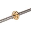 350mm Varão trapezoidal T8 Lead Passo 2mm Pitch 2mm ( lead screw ) - AIMSOAR