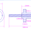 Porca T8 para Varões Trapezoidal T8 pitch 2mm Lead Passo 2mm (Lead Screw) - AIMSOAR