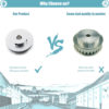 Polia para Correia 10mm GT2 60 Dentes 22mm 5mm Furo Alumínio ( GT2 timing belt pulley) - AIMSOAR