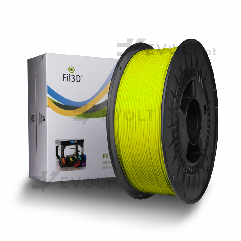 PETG FIL3D 1kg Amarelo Fluorescente RAL 1026 - Tucab