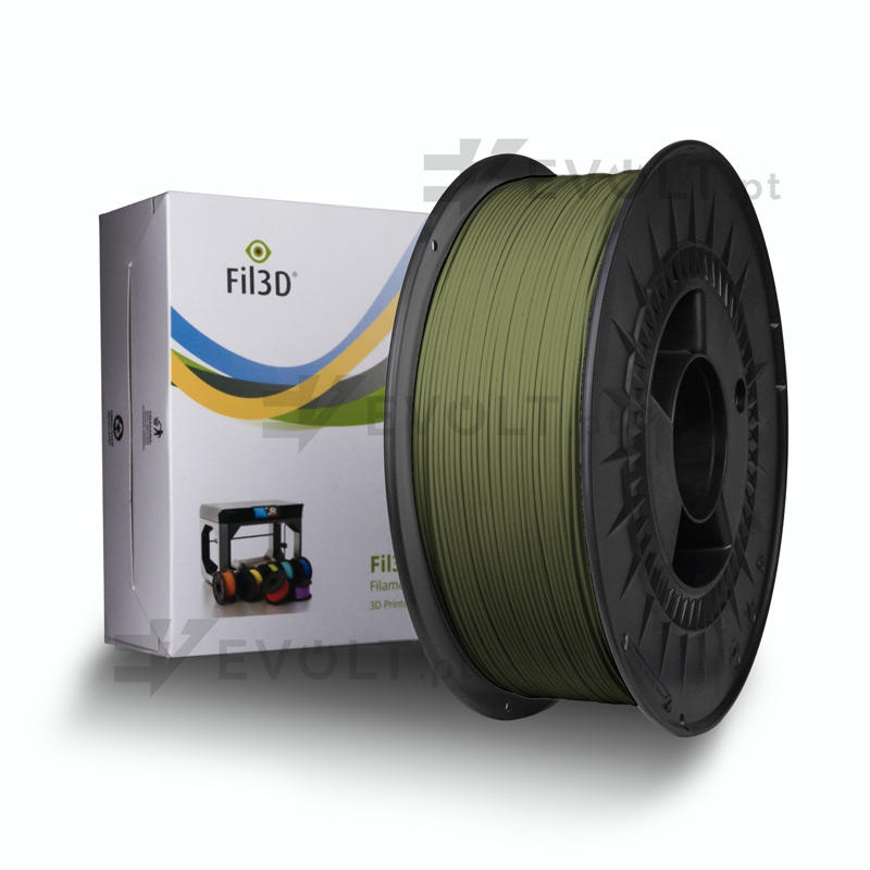 PETG FIL3D 1kg Verde Tropa RAL 6013 - Tucab