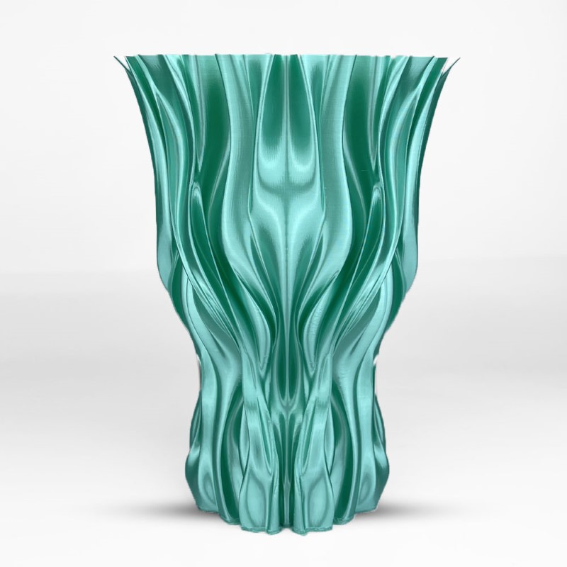 PLA 50g (Amostra) Silk Turquoise Blue - Azurefilm - Image 4