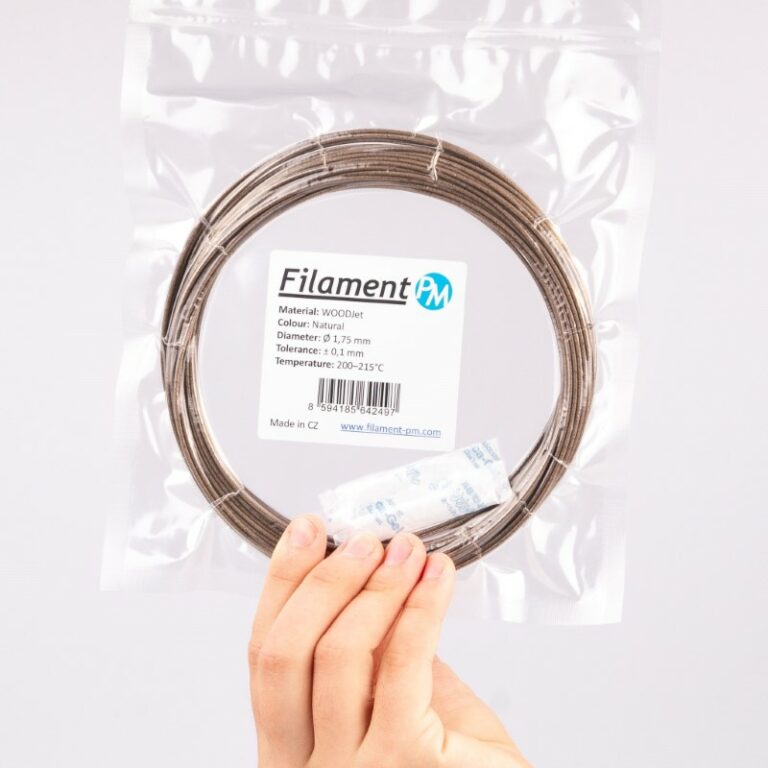PLA+10m (Amostra) WOODJet natur ( madeira ) - Filament PM