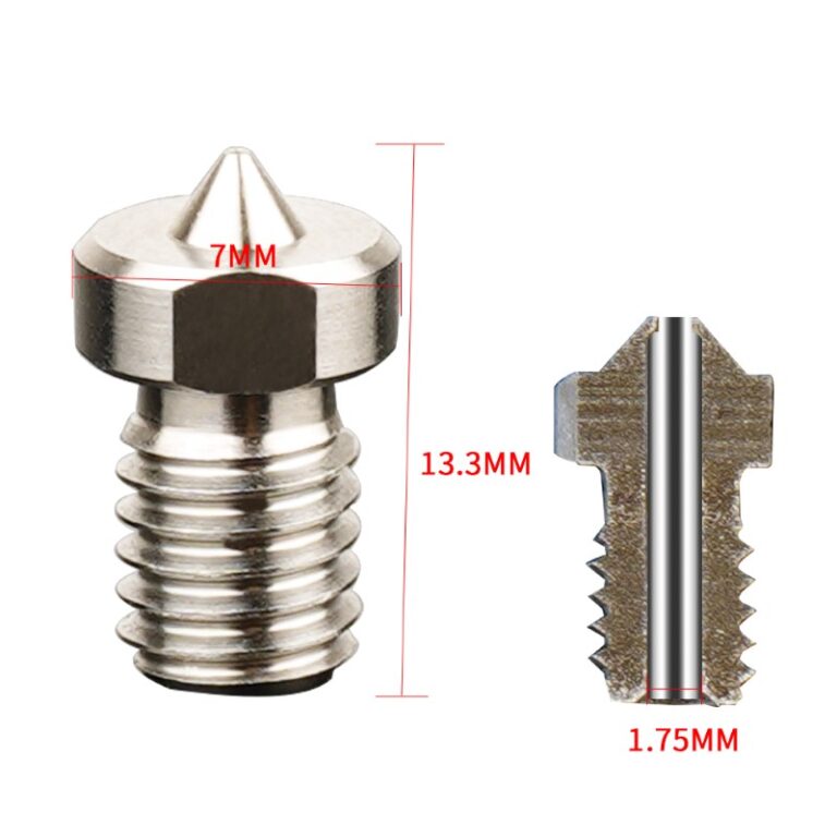 0.3mm Liga de Titânio TC4 Titanium Alloy Nozzle (compatível com E3D) - AIMSOAR
